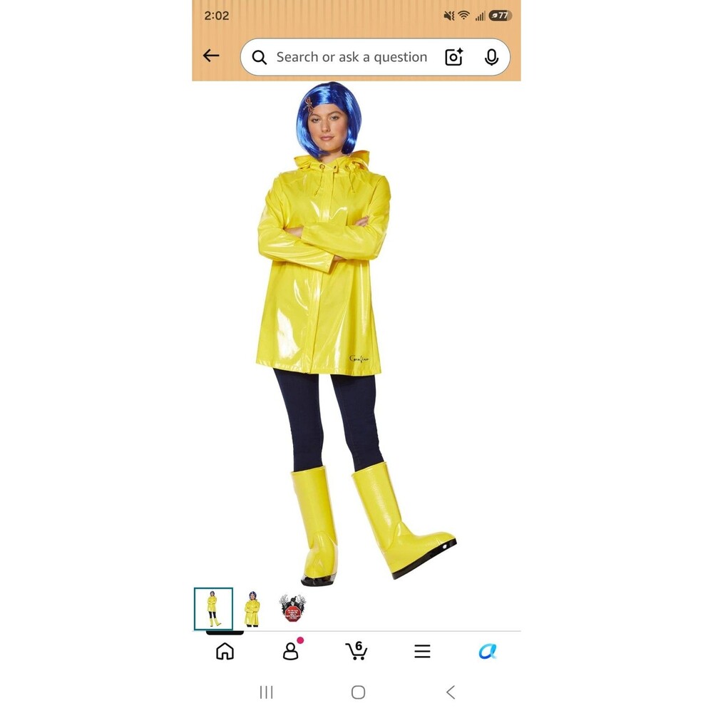 Spirit Halloween Adult Coraline Cosplay Size Adult LG
